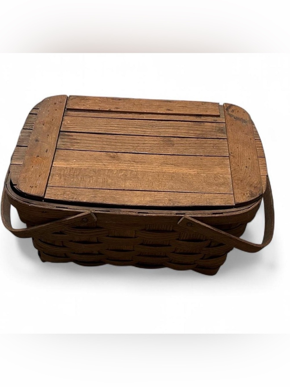 Vintage Picnic / Pie Basket Double Handle